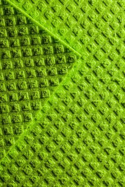 Yeni yeşil bulaşık bezi zemin.