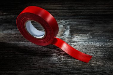 Antika ahşap tahta kasette haddelenmiş elektrikçiler.