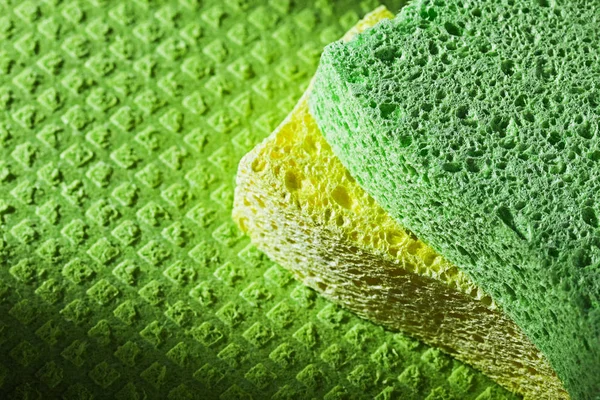Cleaning Kitchen Sponges Dishcloth — Stock Photo, Image