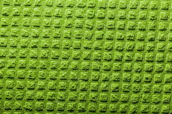 New Green Dishwashing Cloth Top View — Stock Photo, Image