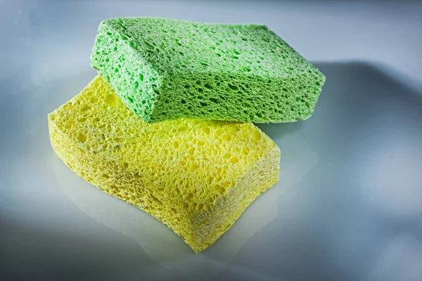 Washing Sponges White Background — Stock Photo, Image