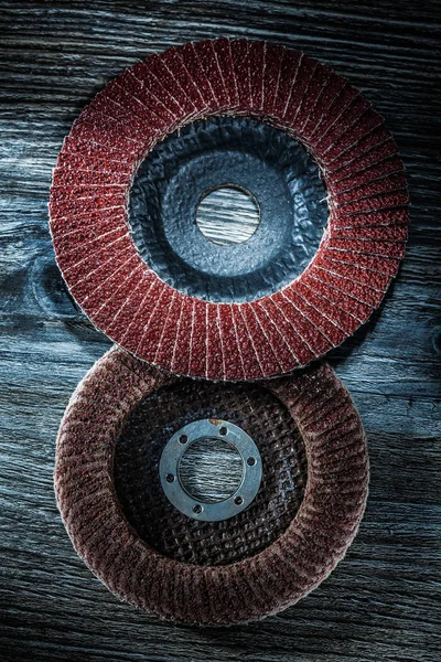Discuri Rotunde Lustruire Plăci Lemn Epocă — Fotografie, imagine de stoc