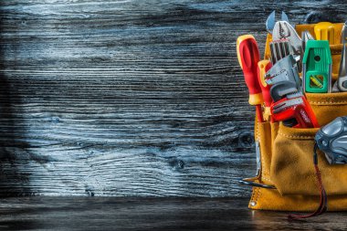 deri toolbelt İnşaat araçları boşaltmak resim ayarlama