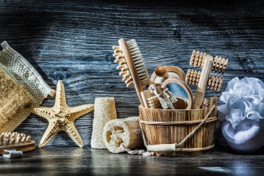 vintage sauna ürünleri büyük kümesi