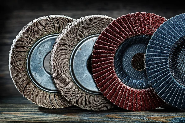 Abrasive polishing discs set — Stock Photo, Image
