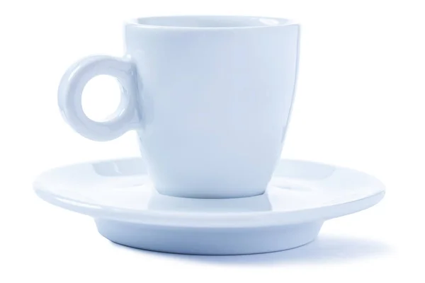 Tazza espresso con manico rotondo isolato — Foto Stock