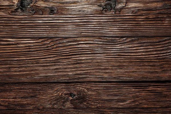 Vintage brown wooden surface top view — Stock Photo, Image