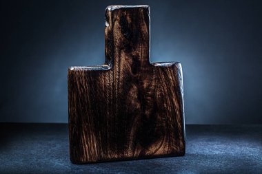 tek vintage ahşap doğrama tahtası