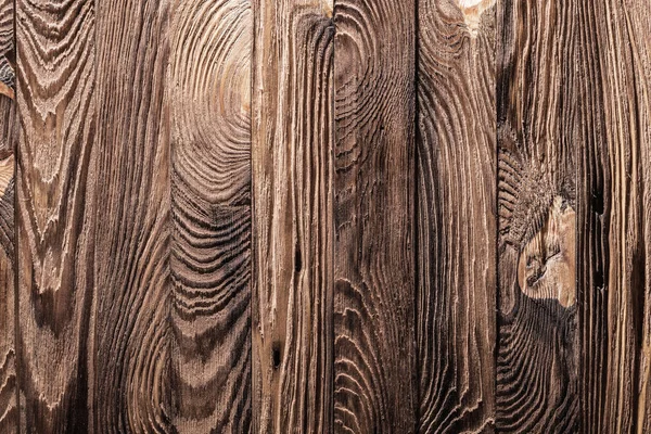Tekstur kayu tua coklat dengan papan vertikal — Stok Foto