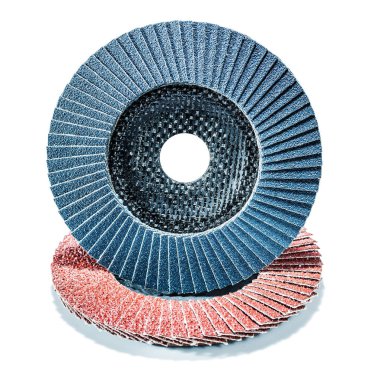 aşındırıcı araçlar iki kanat zımparalama diski izole