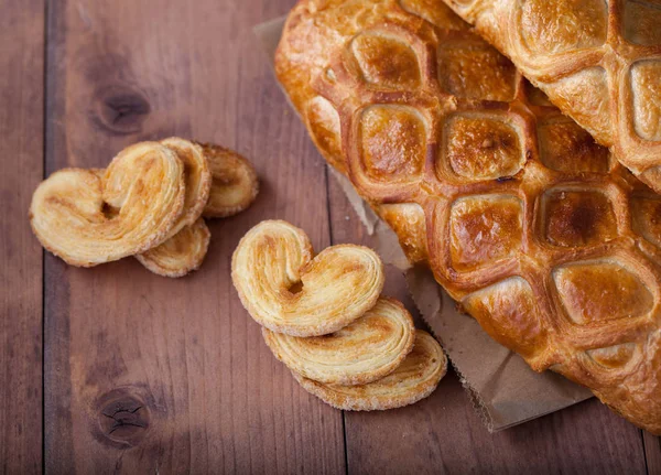 Homemade Cake Pastries Shape Heart — Stock Photo, Image