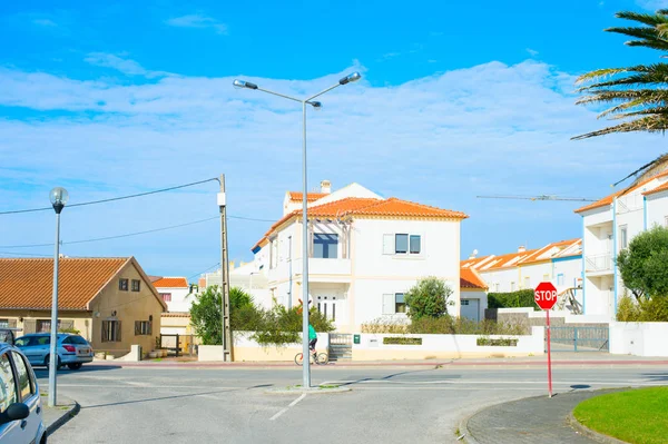 Baleal Dorfstraße Peniche Portugal — Stockfoto