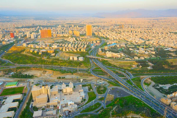 Luchtfoto Van Teheran Vanuit Milad Tower Iran — Stockfoto