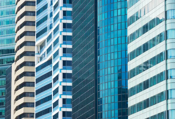現代のビジネス オフィス金融建築超高層ビルの背景 シンガポール — ストック写真