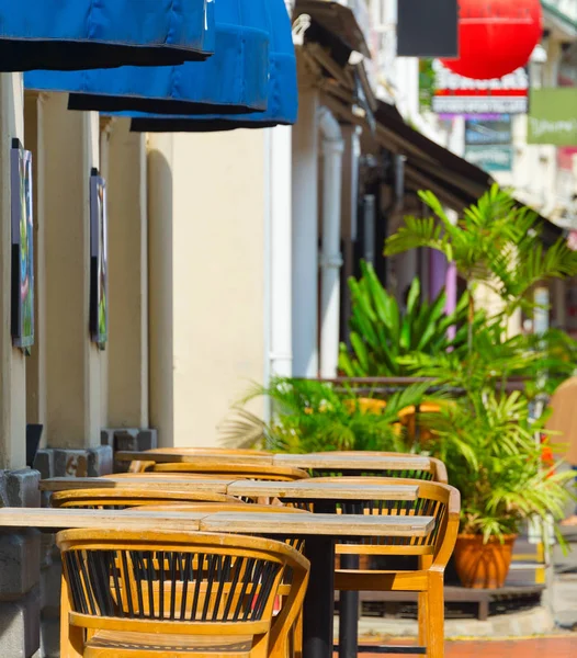 Boat Quay Famous Restaurants Street Singapore — Stock Photo, Image