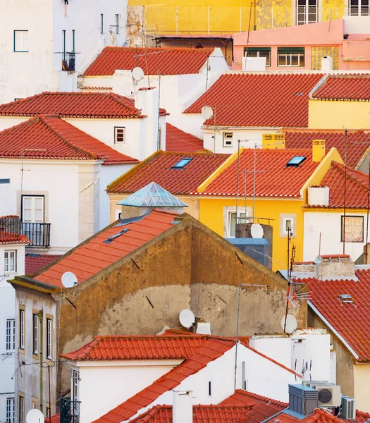 Traditionele Architectuur Van Oude Binnenstad Van Lissabon Portugal — Stockfoto