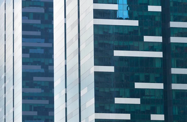 Background Modern Skyscraper Glass Wall Singapore — Stock Photo, Image