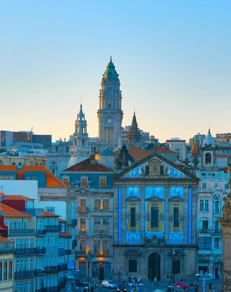 Malebný Pohled Starého Města Porto Porto Hall Portugalsko — Stock fotografie