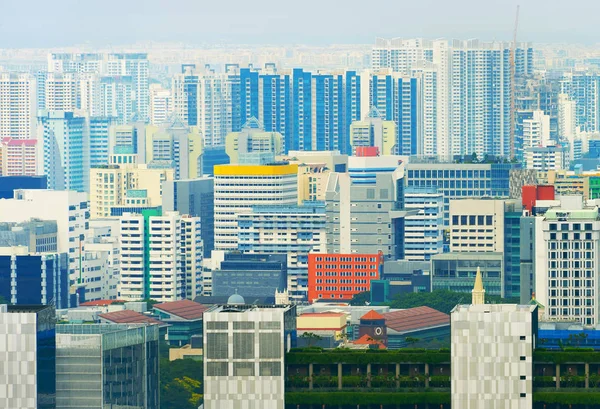 Skyline Architectuur Van Stad Van Levende Districten Van Singapore — Stockfoto