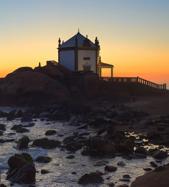 Pane Stone Church Senhor Pedra Kaple Porto Portugalsko — Stock fotografie