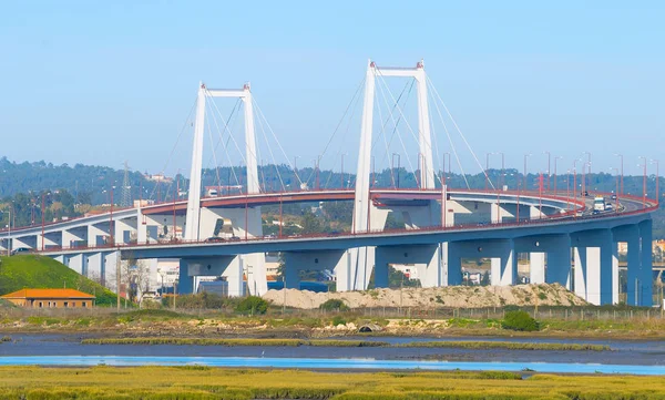 Straßenüberführung Über Den Fluss Mondego Portugal — Stockfoto