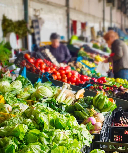 Gemüsestand Auf Dem Berühmten Bolhao Markt Porto Portugal — Stockfoto