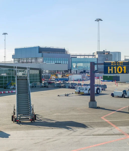 Камера Перевізника Автомобілів Міжвагонне Будівлю Терміналу Аеропорту Копенгаген Данія — стокове фото
