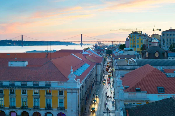 Panorama Staré Město Lisabon Portugalsko — Stock fotografie