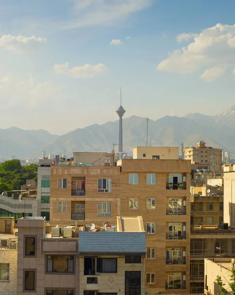 Festői Teherán Skyline Híres Milad Torony Teherán Irán — Stock Fotó