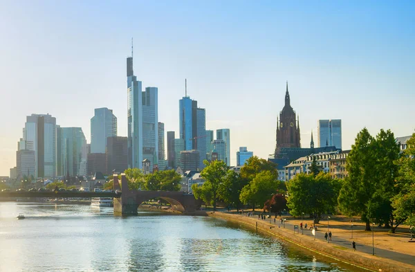 Frankfurt Stadsgezicht Binnenstad Frankfurt Duitsland — Stockfoto