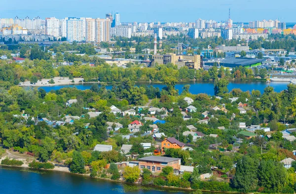 Aerial view  Kiev residential districts — Stock Photo, Image