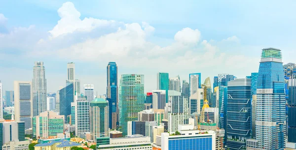 Singapur panorama moderno centro —  Fotos de Stock