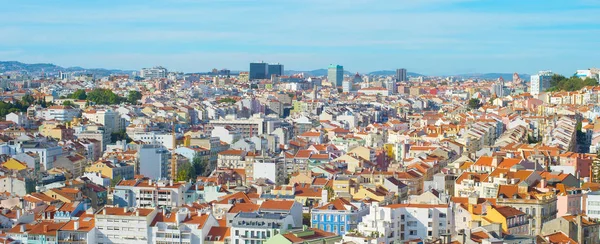 Panorama aéreo de Lisboa paisagem urbana Portugal — Fotografia de Stock