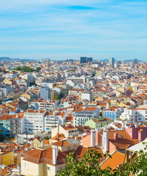 Lizbon havadan görünümü cityscape Portekiz — Stok fotoğraf