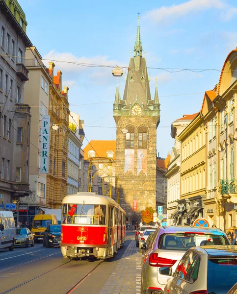 Praga rua da Cidade Velha, Checa — Fotografia de Stock