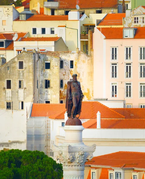 Monumento Rei Pedro IV Lisboa — Fotografia de Stock