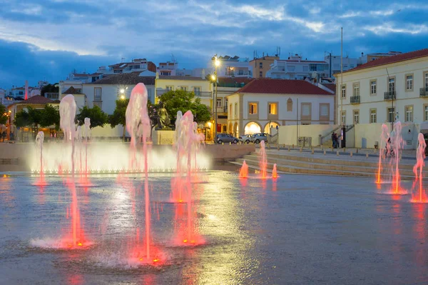 Fontäner gamla stan Lagos Portugal — Stockfoto