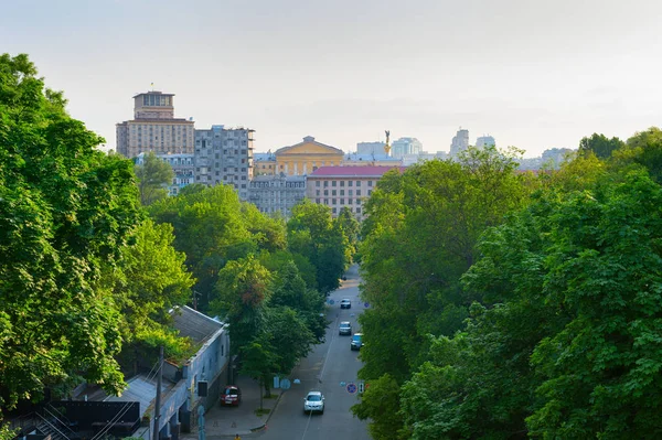 Οδός αρχιτεκτονικής κέντρου πόλης Κιέβου — Φωτογραφία Αρχείου