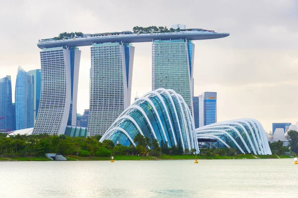 Jardins Marina Bay rivière Singapour — Photo