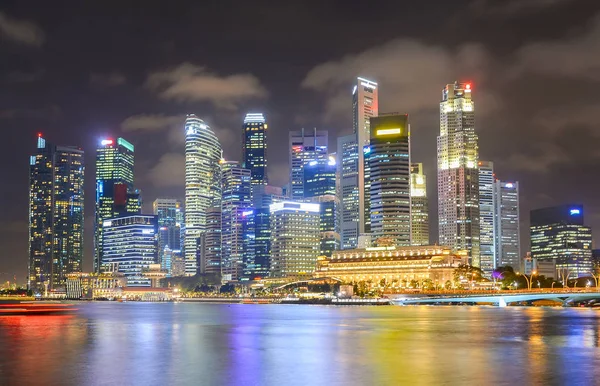 Singapur Centrum miasta Skyline architektura biznesu — Zdjęcie stockowe