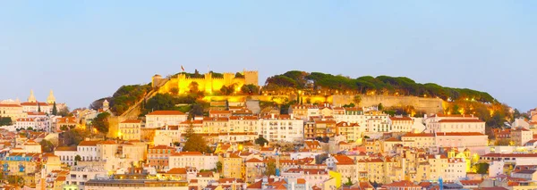 Castelo de Lisboa panorama, Cidade Velha — Fotografia de Stock