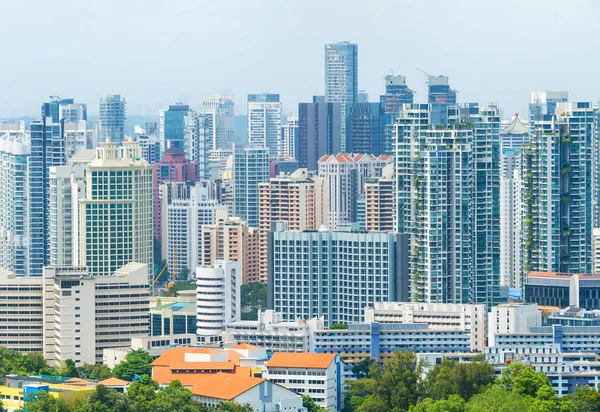 Singapura Arquitetura de densidade edifícios de apartamentos — Fotografia de Stock