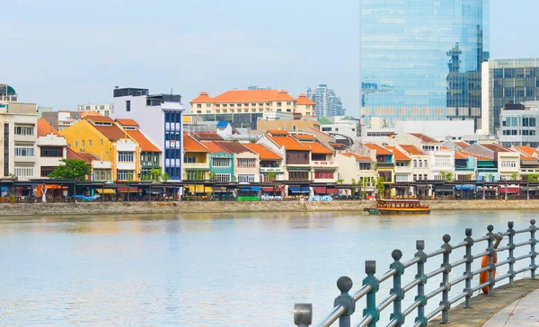 Singapur Boat Quay dzielnica restauracji — Zdjęcie stockowe