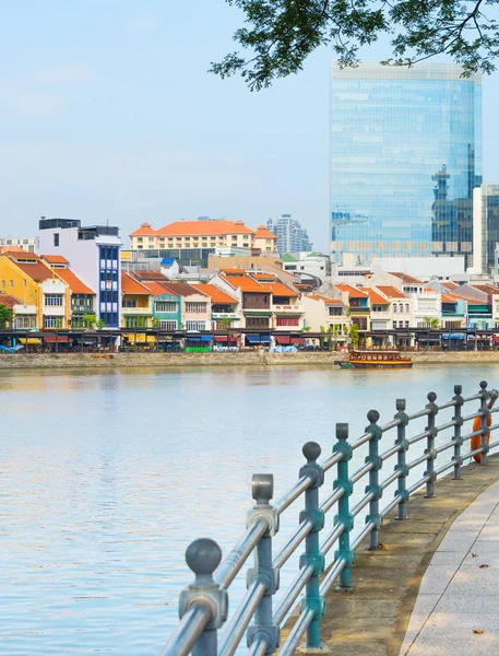 Architektura dystryktu Singapore Boat Quay — Zdjęcie stockowe