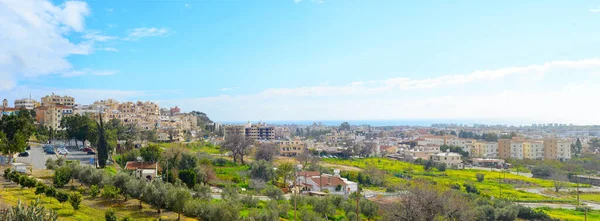 Panoramautsikt Över Paphos Den Soliga Dagen Cypern — Stockfoto