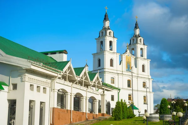 Cathédrale Saint Esprit Dans Vieille Ville Minsk Biélorussie — Photo