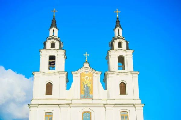 Heilige Geest Kathedraal Oude Binnenstad Van Minsk Wit Rusland — Stockfoto