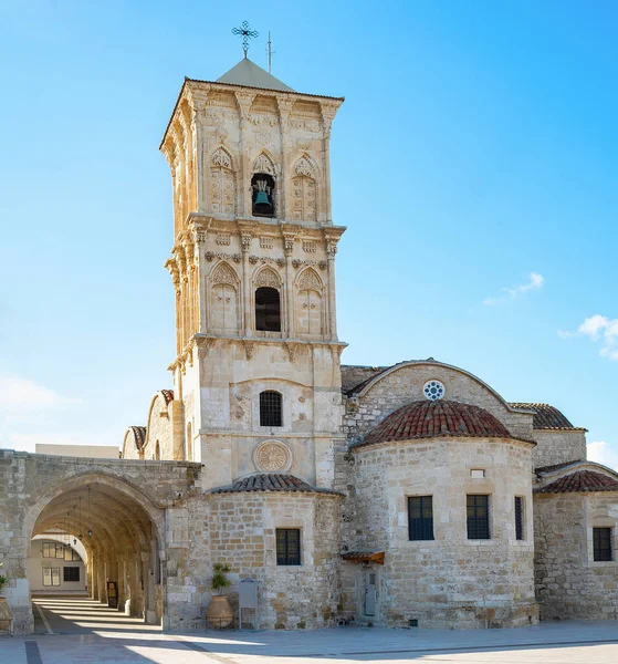 Kıbrıs Larnaka Kentindeki Ana Turistik Meydandaki Aziz Lazarus Kilisesi Nin — Stok fotoğraf