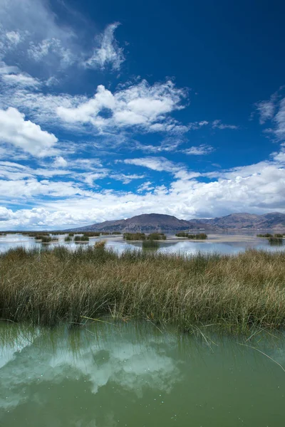 Vista Panorámica Del Lago Titicaca Cerca Puno Perú — Foto de Stock