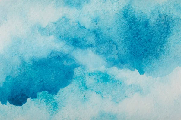 Abstrato Azul Aquarela Splash Fundo — Fotografia de Stock